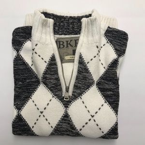 Men's Argyle 1/4 Zip Sweater